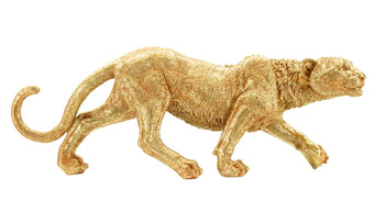 Dekofigur Leopard Gold – Tierfigur