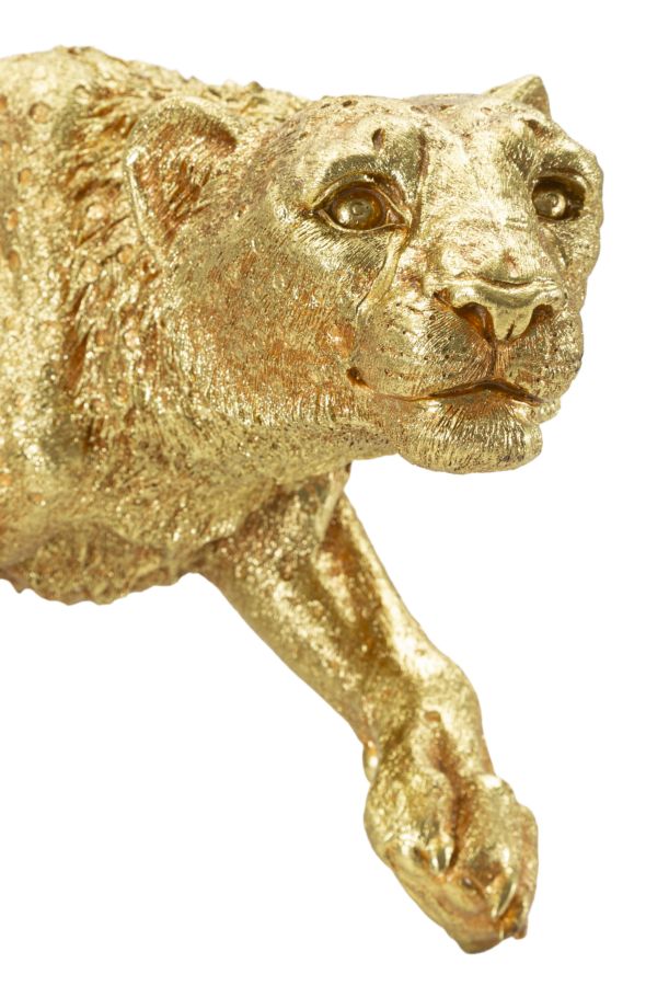 Dekofigur Leopard Gold – Tierfigur