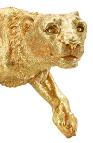 Dekofigur Leopard Gold – Tierfigur