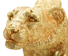 Dekofigur Leopard Gold – Tierfigur