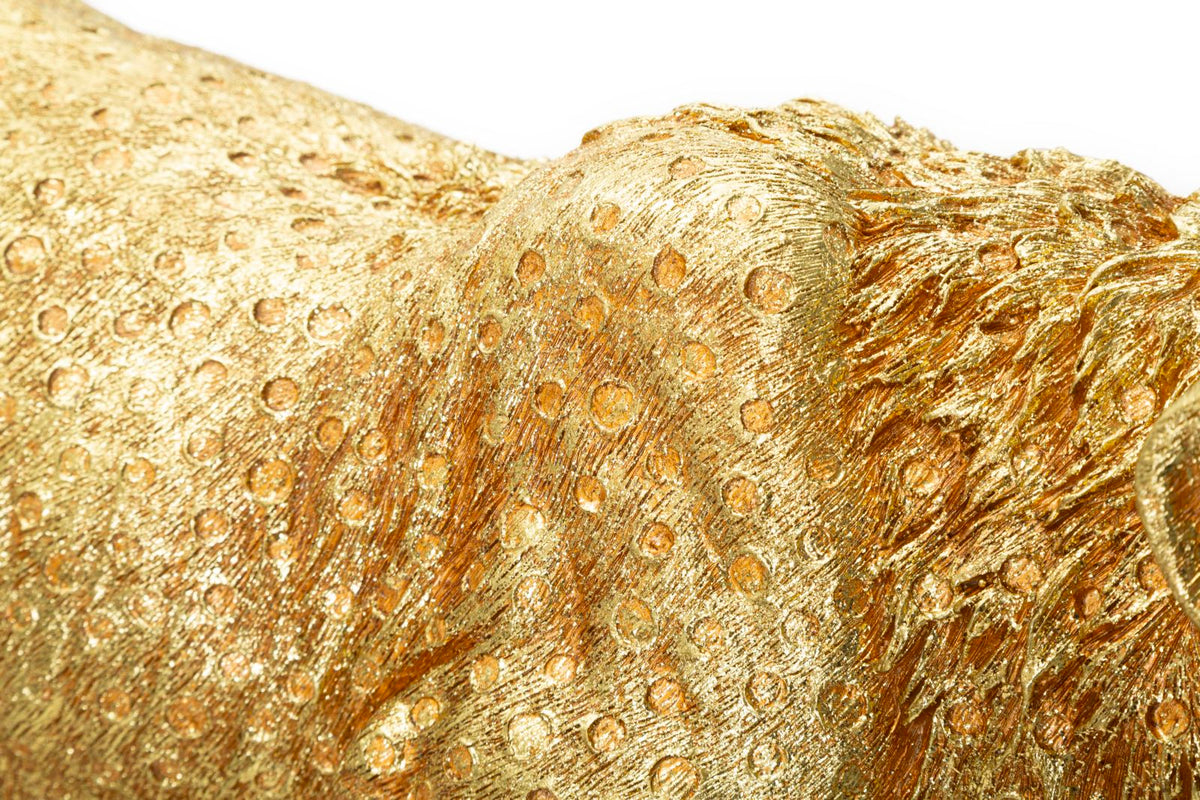 Dekofigur Leopard Gold – Tierfigur