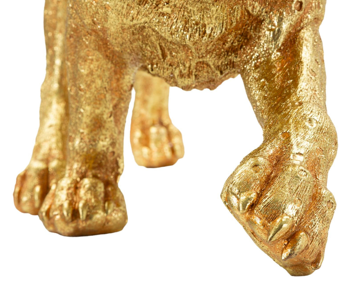 Dekofigur Leopard Gold – Tierfigur
