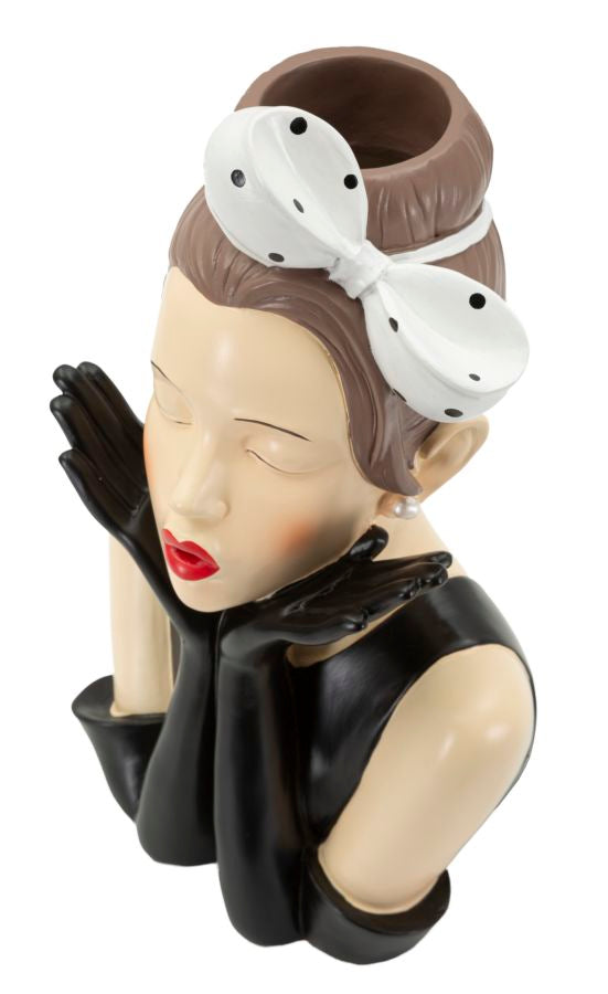 Dekofigur Hollywood Frau Bunt 30,5 cm – Skulptur Deko