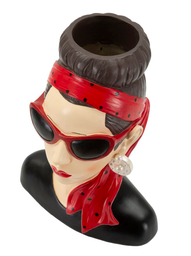 Dekofigur Hollywood Frau Bunt 27 cm – Skulptur Deko