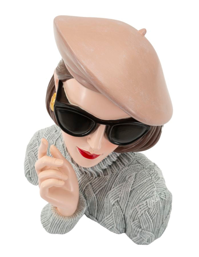 Dekofigur Paris Frau Mystisch Bunt 26 cm – Skulptur Deko