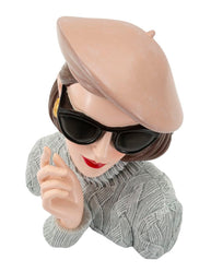 Dekofigur Paris Frau Mystisch Bunt 26 cm – Skulptur Deko