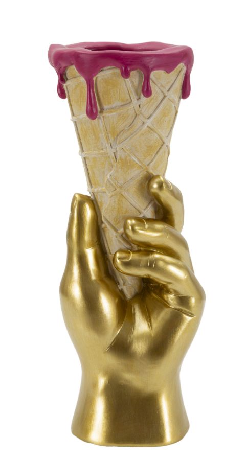 Dekofigur Blütenkegel Bunt 31 cm – Skulptur Deko