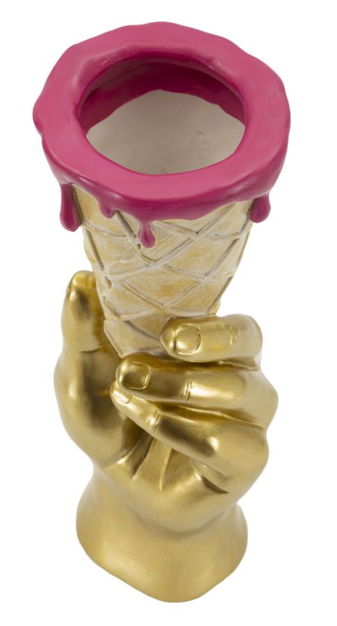 Dekofigur Blütenkegel Bunt 31 cm – Skulptur Deko