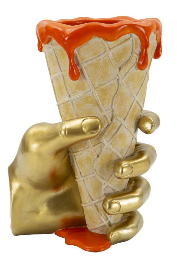 Dekofigur Blütenkegel Bunt 26 cm – Skulptur Deko