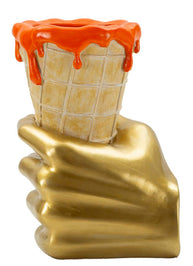 Dekofigur Blütenkegel Bunt 26 cm – Skulptur Deko