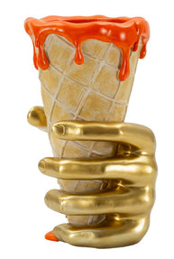 Dekofigur Blütenkegel Bunt 26 cm – Skulptur Deko