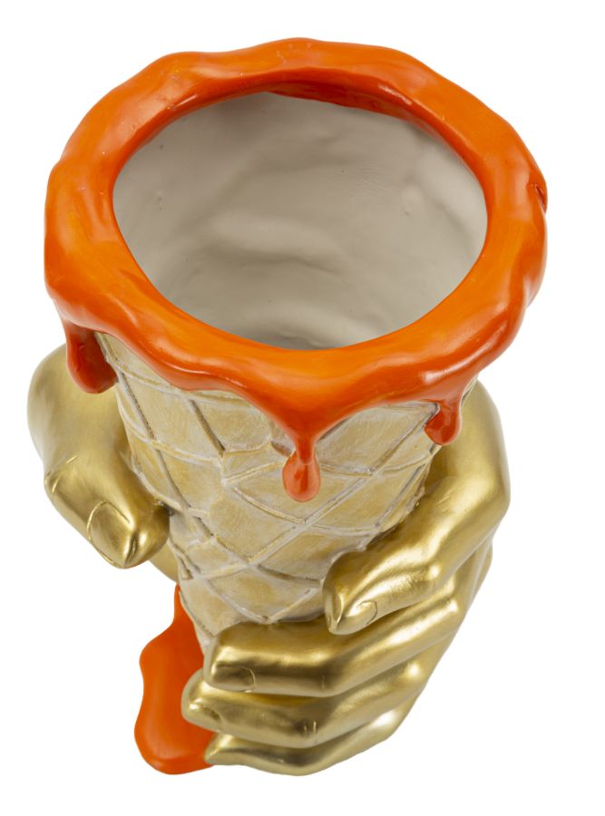 Dekofigur Blütenkegel Bunt 26 cm – Skulptur Deko