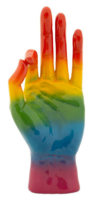 Dekofigur Hand OK Regenbogen – Skulptur Deko