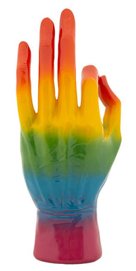 Dekofigur Hand OK Regenbogen – Skulptur Deko