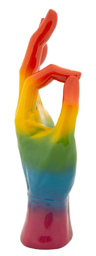Dekofigur Hand OK Regenbogen – Skulptur Deko