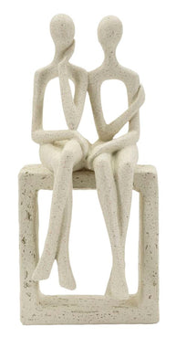 Stons Paar Creme – Skulptur Deko