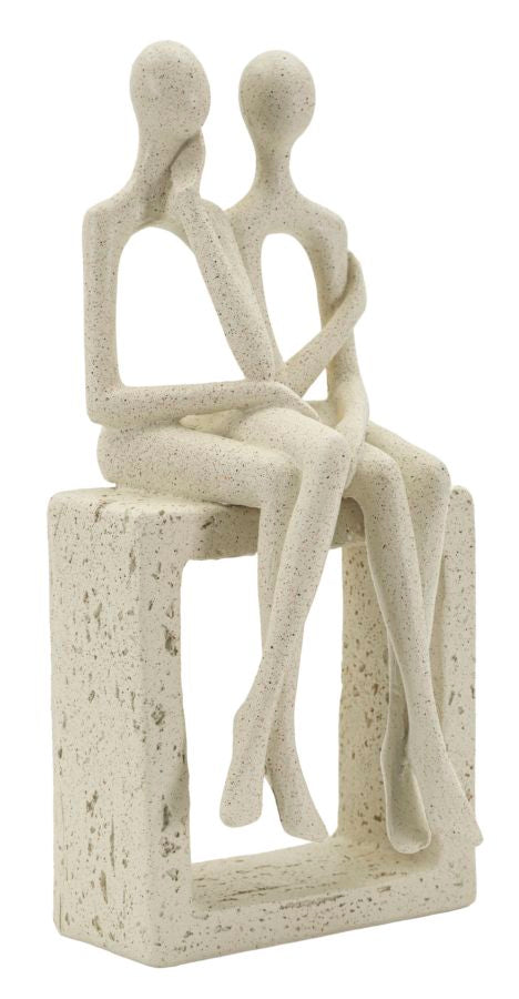 Stons Paar Creme – Skulptur Deko
