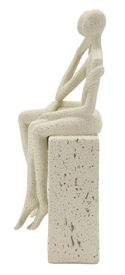 Stons Paar Creme – Skulptur Deko