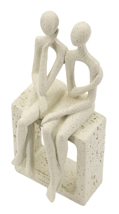 Stons Paar Creme – Skulptur Deko