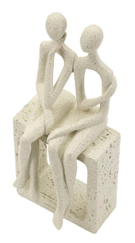 Stons Paar Creme – Skulptur Deko