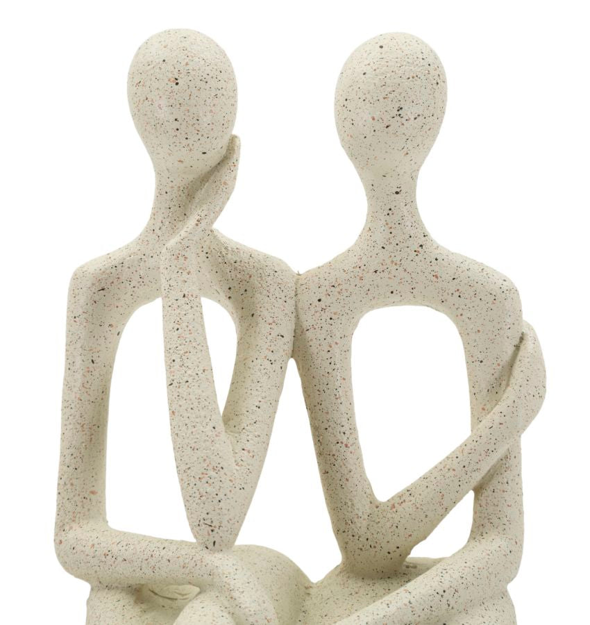 Stons Paar Creme – Skulptur Deko