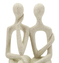 Stons Paar Creme – Skulptur Deko