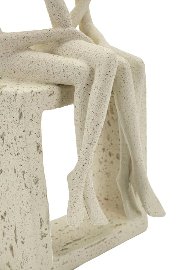 Stons Paar Creme – Skulptur Deko
