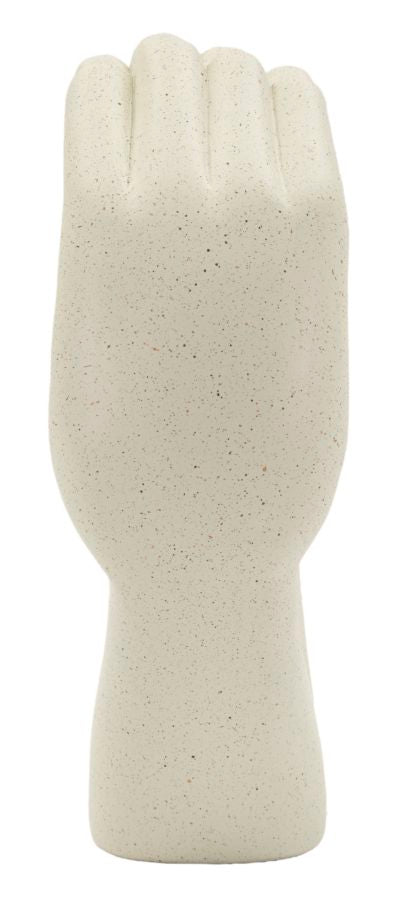 Dekofigur Hände Herz Creme – Skulptur Deko