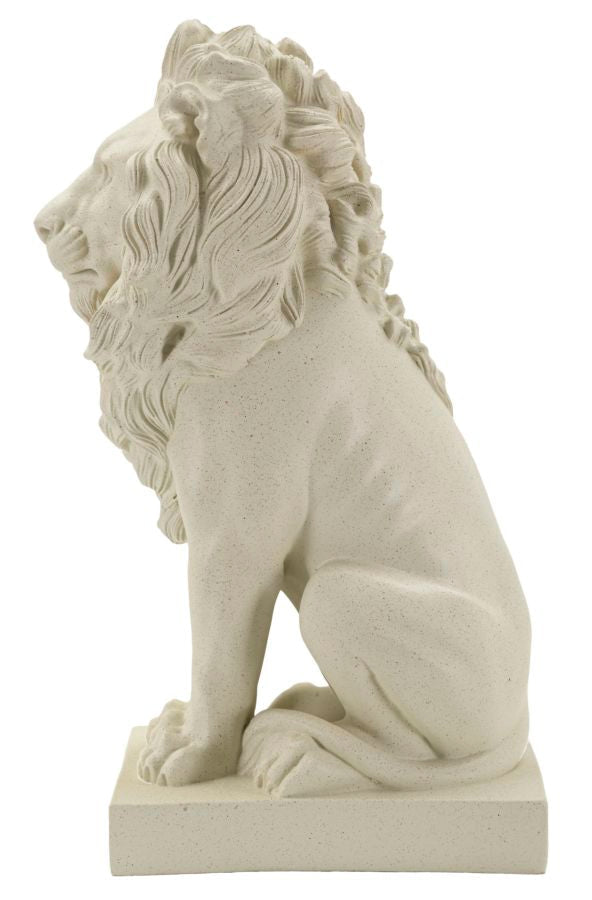 Stons Löwe Creme – Skulptur Deko