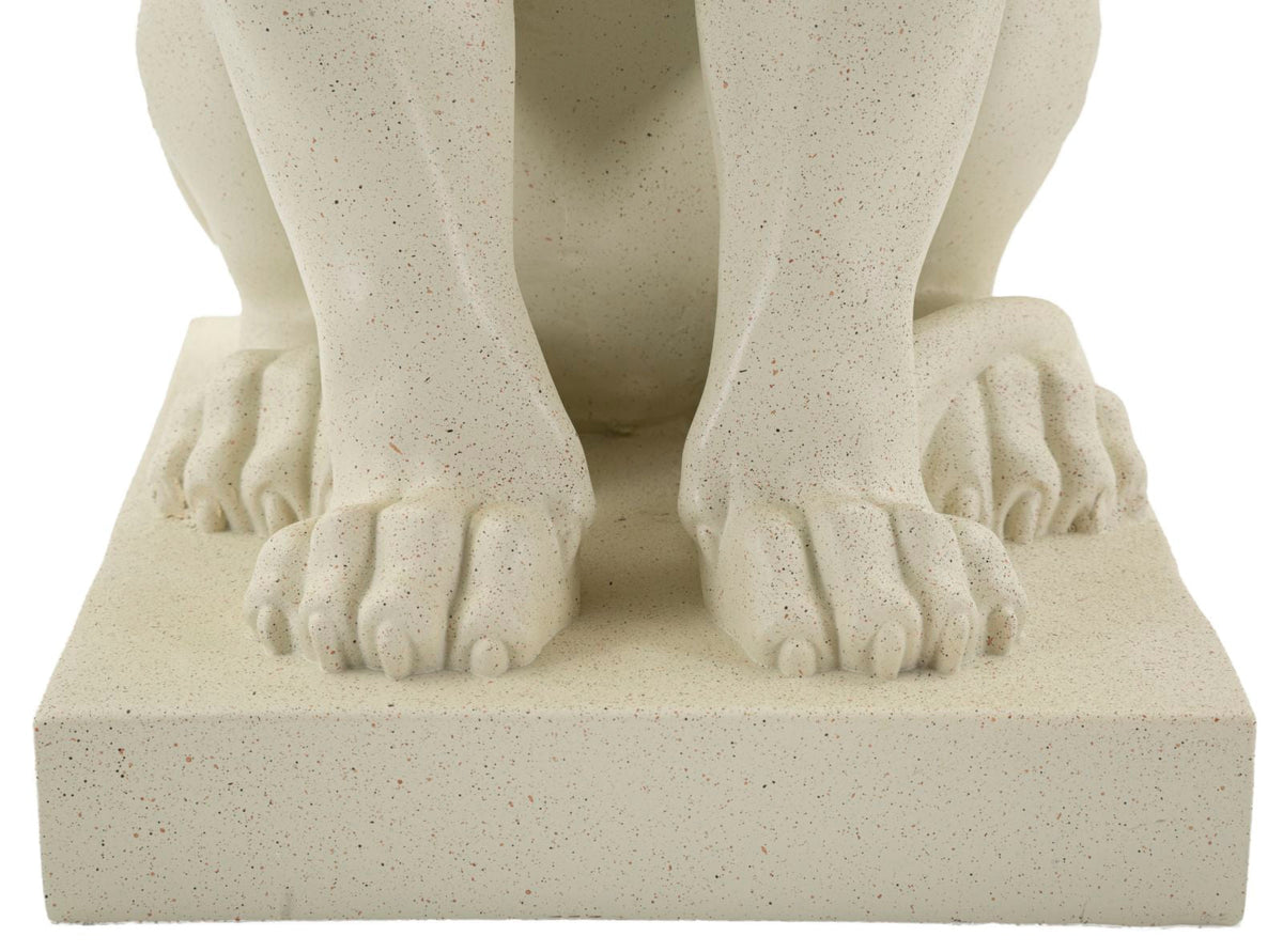 Stons Löwe Creme – Skulptur Deko
