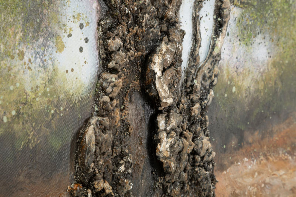 Wandbild Oliven Baum 80 cm – Leinwandbild Deko
