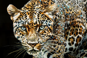 Wandbild Jaguar 82 cm B – Leinwandbild Deko