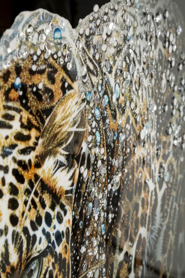 Wandbild Jaguar 82 cm B – Leinwandbild Deko