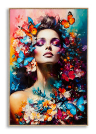 Wandbild Gemälde 92 cm A – Leinwandbild Deko