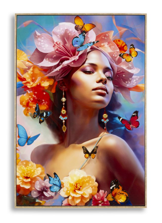 Wandbild Gemälde 92 cm B – Leinwandbild Deko