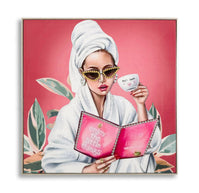 Wandbild Frau 82 cm A – Leinwandbild Deko