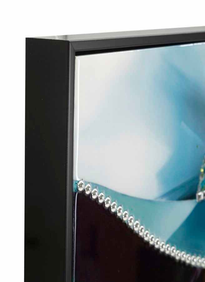 Wandbild Frau mit Hut 92 cm D – Leinwandbild Deko