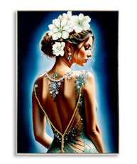 Wandbild Isabel Blumen 102 cm A – Leinwandbild Deko