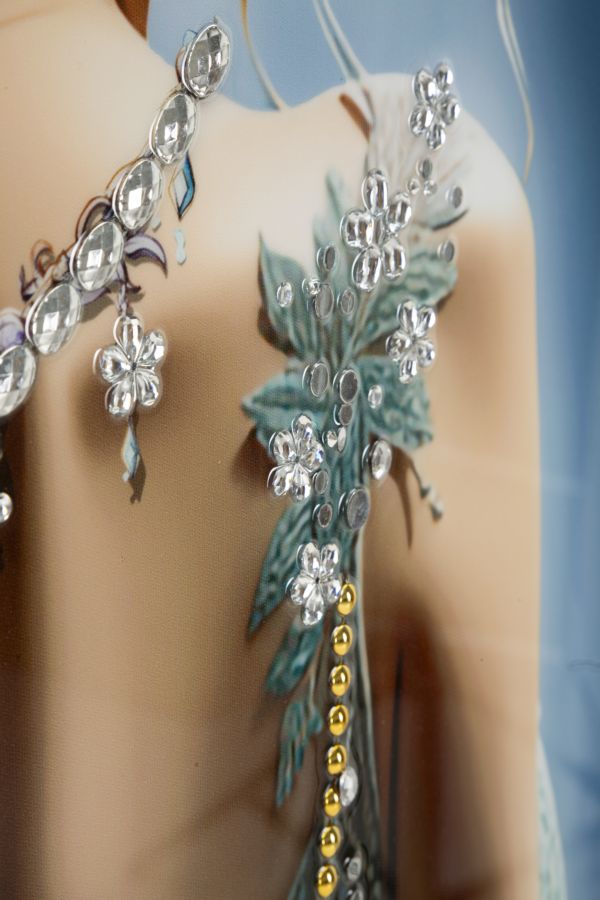 Wandbild Isabel Blumen 102 cm A – Leinwandbild Deko