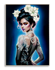 Wandbild Isabel Blumen 102 cm B – Leinwandbild Deko