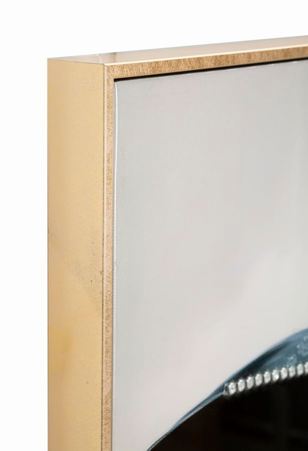 Wandbild Frau mit Hut 92 cm E – Leinwandbild Deko