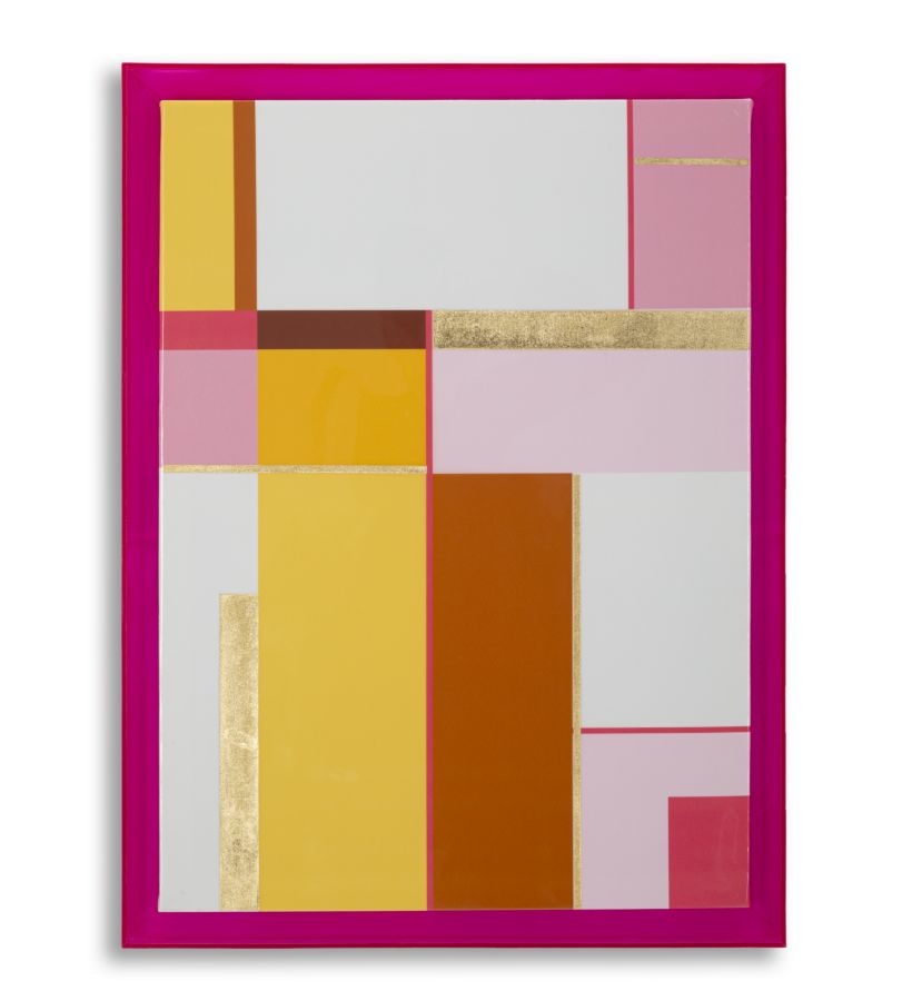 Wandbild Acryl Linien 80 cm – Leinwandbild Deko