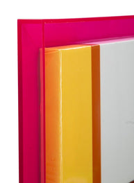 Wandbild Acryl Linien 80 cm – Leinwandbild Deko