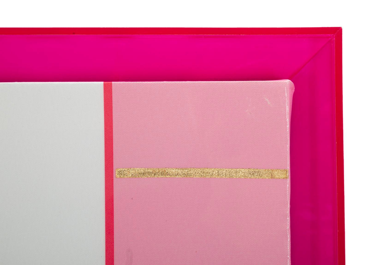 Wandbild Acryl Linien 80 cm – Leinwandbild Deko