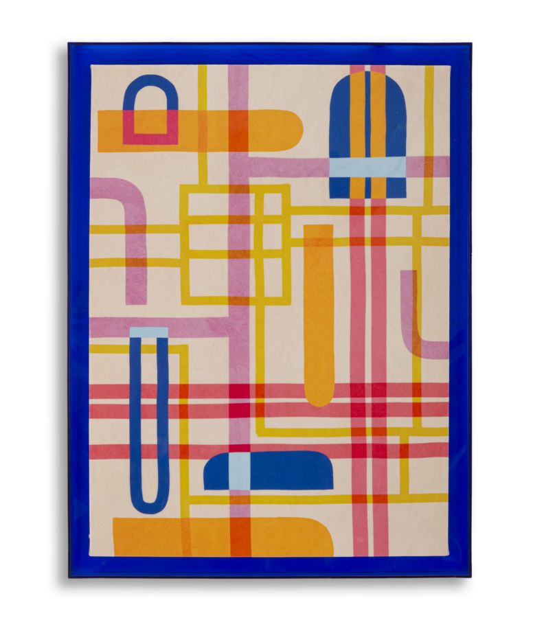 Wandbild Abstrakt Modis Bunt 60×80 cm B – Leinwandbild Deko