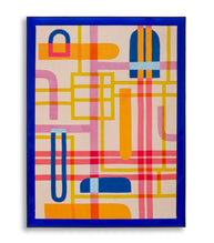 Wandbild Abstrakt Modis Bunt 60×80 cm B – Leinwandbild Deko