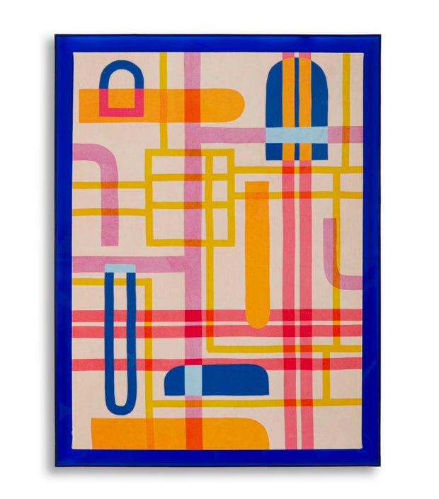 Wandbild Abstrakt Modis Bunt 60×80 cm B – Leinwandbild Deko
