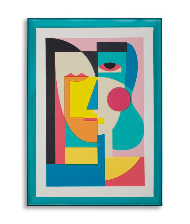 Wandbild Picassy Geometrisch 70 cm – Leinwandbild Deko