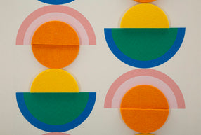 Wandbild Pop Art Geometrisch 70 cm – Leinwandbild Deko