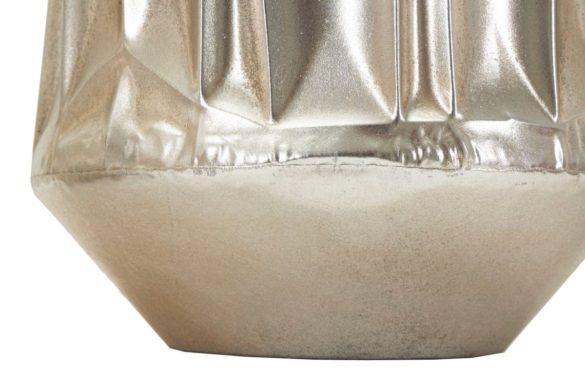 Blumenvase Silber 3er Set 38,5 cm